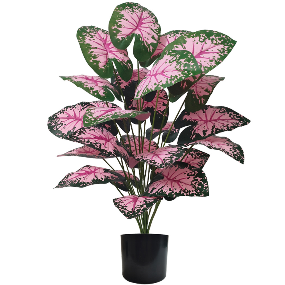 Snake Plant - Pink Leaf Potted Plants Fake Artificial