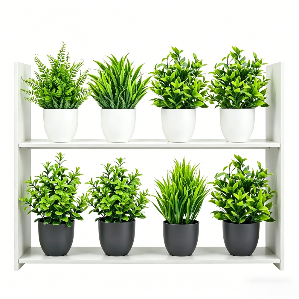 Snake Plant - 4pcs/set Mini Artificial Plants Potted Indoor
