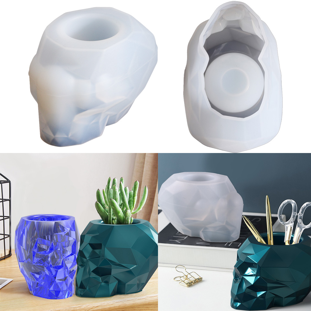 Skull Shape Mold Pen Holder Si - огляд і ціна Terracotta Pot