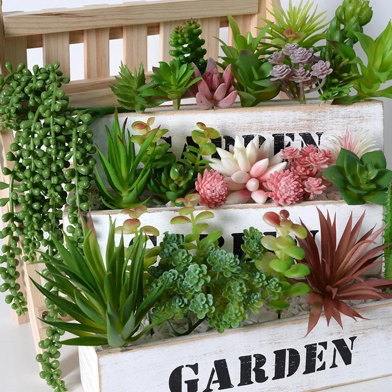 10/20Pcs PVC Succulents Plants - огляд і ціна Snake Plant